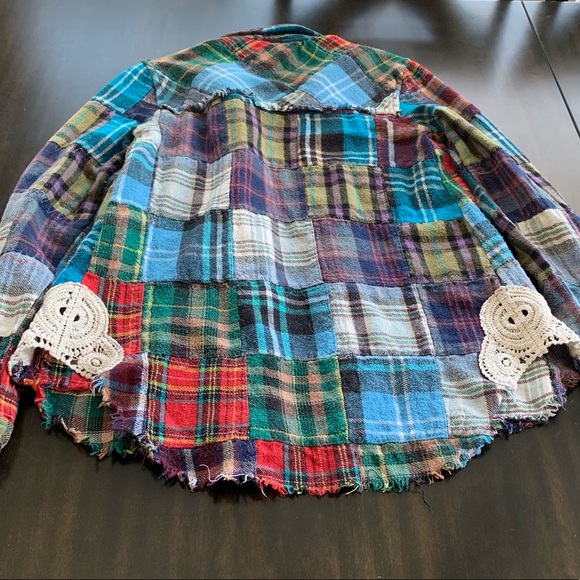 Free People Lost in Plaid Flannel (M) - Picture 5 of 8